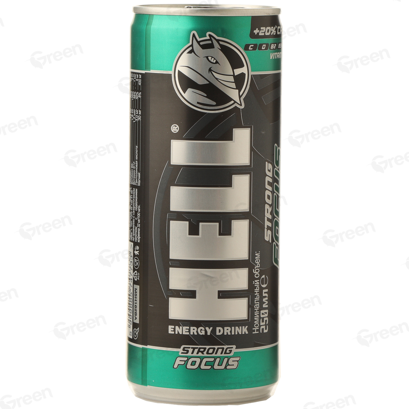 Напиток безалког тонизир с аром манго и апельсина Hell Focus , 250мл ...